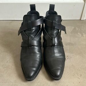 All saints black boot